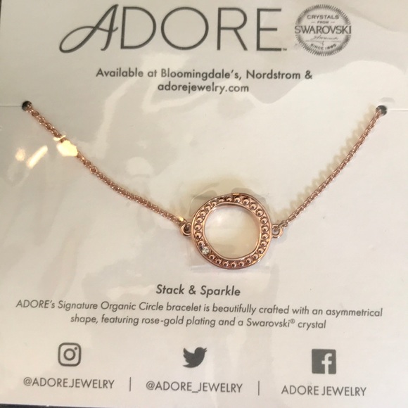 Adore signature bracelet rose gold NÉW - Picture 1 of 3